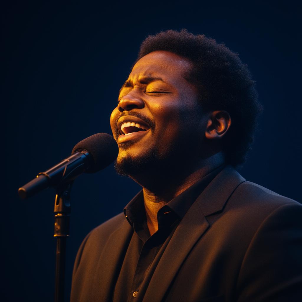 Gospel artist performing