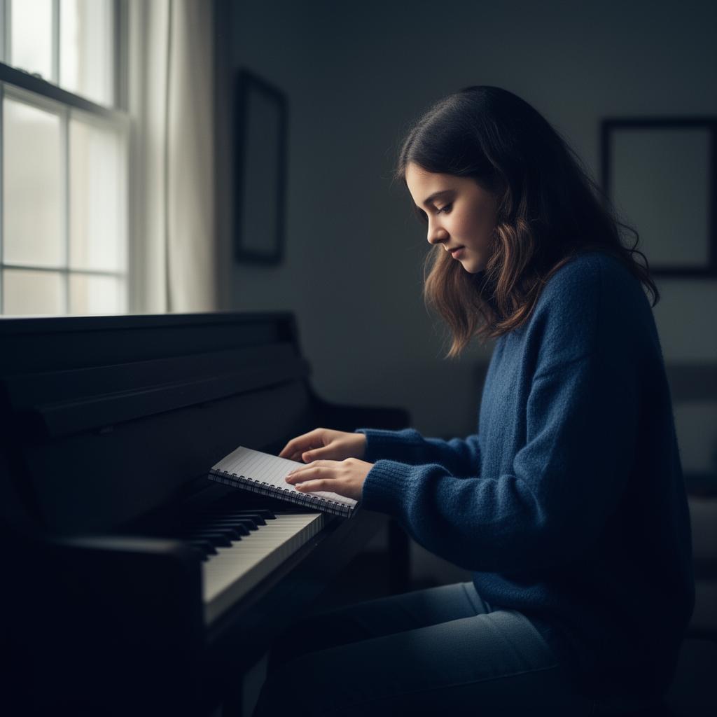 Songwriter at piano